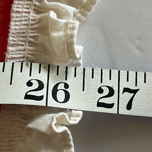 Anthropologie Apron -  Coral Cream Ruffle Flower ASO Taylor Swift - Picture 6 of 9